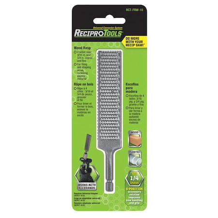 Recipro Tools ReciproTools 2 in. Metal Rasp 1 pk RCT-FRW-10